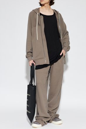 Rick Owens Zip-up Hoodie, Mens, Brown