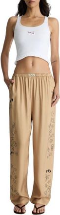 Romy Jakey Pant in Tan Print at Nordstrom, Size X-Small