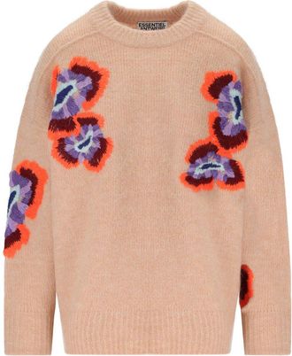 Essentiel Impossibile1 Pink Crewneck Sweater