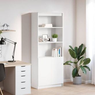 vidaXL Vidaxl - Credenza Bianca 70x35x180 cm in Legno Multistrato