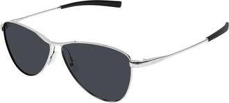 Saint Laurent unisex, Accessoires, Grijs, Maat: 55 MM Nylon