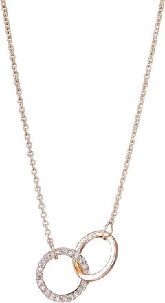 Adornia Adornia 14K Rose Gold Plated Cz Adjustable Paves Necklace