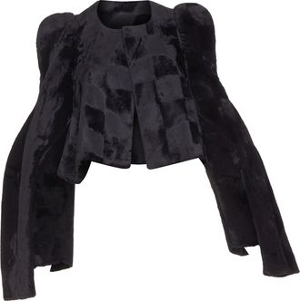 Comme Des Gar&ccedil;ons Comme Des Garcons velvet checkered 4 sleeves jacket