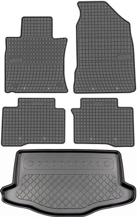OEM Juego De Alfombrillas De Goma Para Coche Y Alfombrilla Para Maletero Para El Ssangyong Tivoli Facelift Crossover (modelos De Enero De 2018 A 2019)