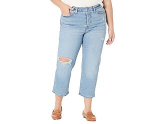 Levi's Wedgie Straight Womens Jeans Medium Indigo Destructed : 20W, Denim