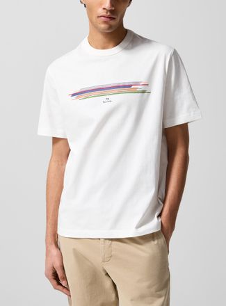 Paul Smith Mens Overlapping stripes T-shirt