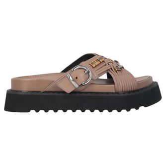 Pinko Sliders, female, Beige, Size: 9 US Ciabatta