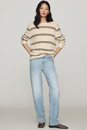 Mother The Newbie Skimp Mid-Rise Relaxed Straight Jeans