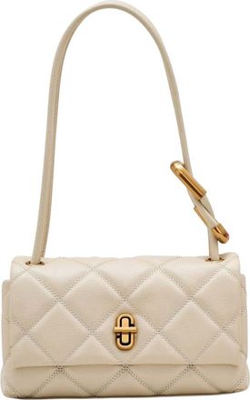 Marc Jacobs White The Quilted Dual Shoulder Bag