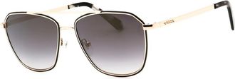 Guess Gradient Smoke Mirror Pilot Mens Sunglasses GU00147 33C 56