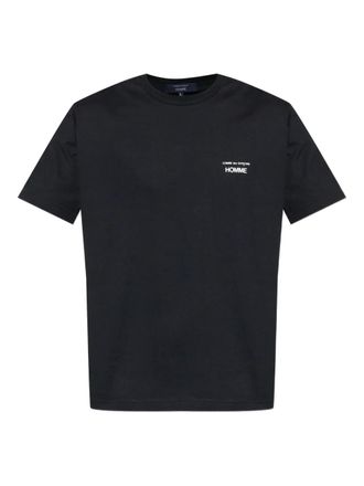 Comme Des Gar&ccedil;ons T-shirt in cotone con stampa logo - Nero