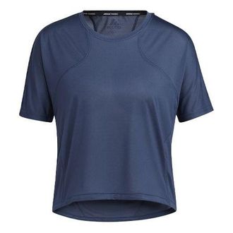adidas (WMNS) adidas SS21 Yoga Exercise Short Sleeve Navy Blue T-Shirt GP6792