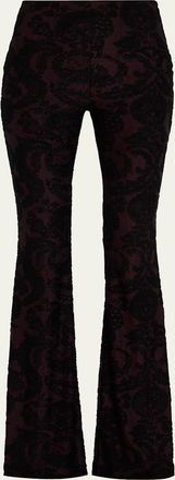 Etro Paisley Chenille Jacquard Flare Pants