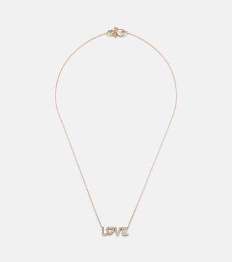 Sophie Bille Brahe Love 18kt gold necklace with diamonds