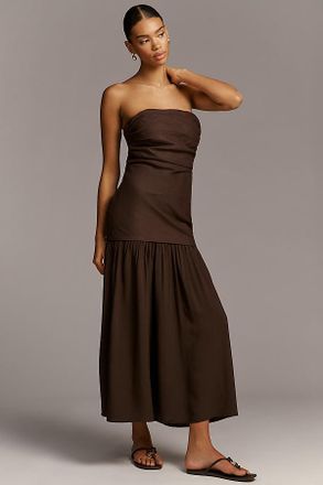 Faithfull The Brand Miro Strapless Maxi Dress