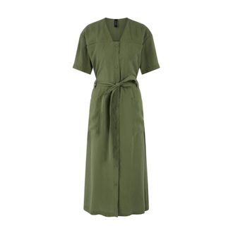 Marc Cain Maxi Jurken - Dames - Casual kleedjes - Groen - XS - Kleedjes