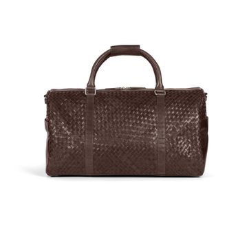 Howard London Braided Weekendtas John - Heren - Weekendtassen - Bruin - ONE Size - Leer - Tassen