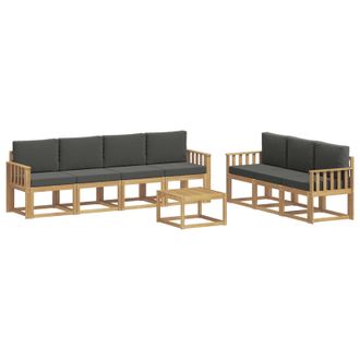 vidaXL Conjunto De Sof&aacute;s De Exterior 7 Pcs Vidaxl