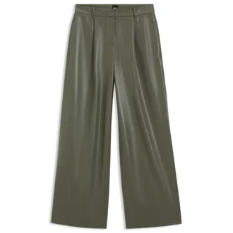 BOSS Wide-leg pants in faux leather