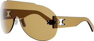 Celine Celine - Sundown Shade Zonnebril - Dames - Accessoires - Geel - Maat: XS