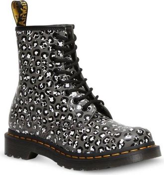 Dr. Martens 1460 Gunmetal Loud Leopard Smooth