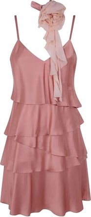 Blugirl Satin Dress With Rouges