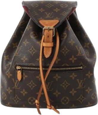 Louis Vuitton Pre-owned Backpacks, female, Brown, Size: ONE SIZE Pre-owned Monsley Backpack PM