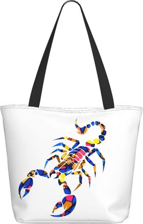 AOOEDM Colorful Scorpion Pattern Ladies Shopping Bag 13x11x7in.The Perfect ValentineS Day Gift.It Is The Best ValentineS Day Gift For Mom, Daughter, Wife,Etc