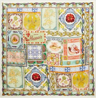 Alemais Alémais Foulard Tommasina in seta con stampa