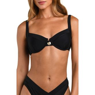 L'agence Adrienne Swim Top in Black at Nordstrom, Size X-Small