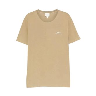 A.P.C. T-Shirts, male, Beige, Size: XL T-Shirt Gabby