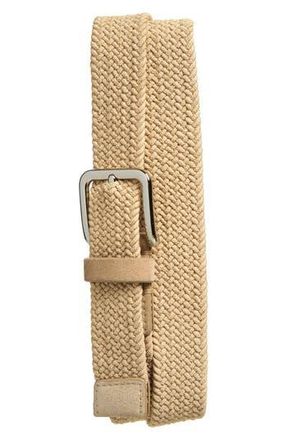 Vince Woven Stretch Belt in Sandstorm at Nordstrom Rack, Size 38