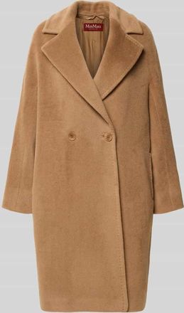 Max Mara Regular Fit Wollmantel aus Alpaka-Mix Modell TOKIO in Camel, Gr&ouml;&szlig;e 46