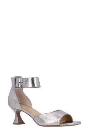 J. Rene&eacute; Genevra Ankle Strap Sandal in Silver at Nordstrom, Size 6.5