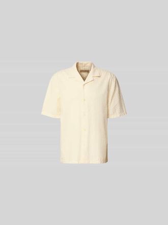 Officine G&eacute;n&eacute;rale Regular Fit Freizeithemd aus Lyocell-Mix in Offwhite, Gr&ouml;&szlig;e XL