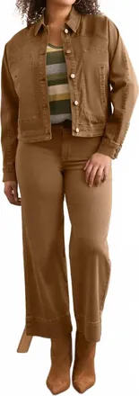 Tribal Comfort Stretch Raglan Sleeve Jacket In Walnut