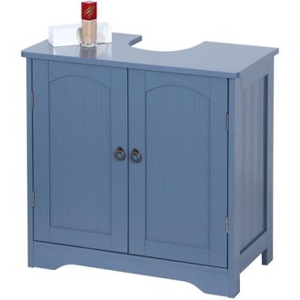 Relaxdays Mueble Bajo Lavabo Relaxdays Con 2 Puertas, 60 X 60 X 30 Cm, Mdf, Zinc, Mueble De Ba&ntilde;o, Gris