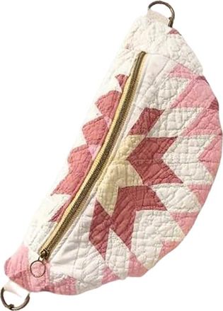 Generic Vintage-Inspired Patchwork Quilted Sling Bag,Quilted Crossbody Lightweight Sling Bag for Daily Travel Work ( B)