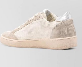Golden Goose leather crochet low-top sneakers
