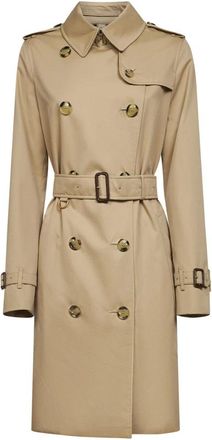 Burberry Dames, Mantels, Beige, Maat: XS Katoen