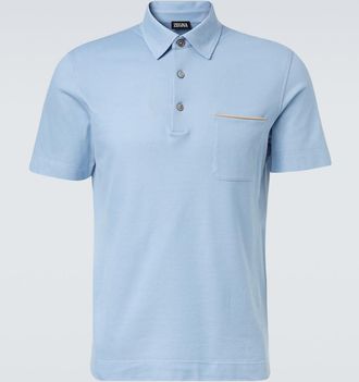 Ermenegildo Zegna Polo in piqué di cotone