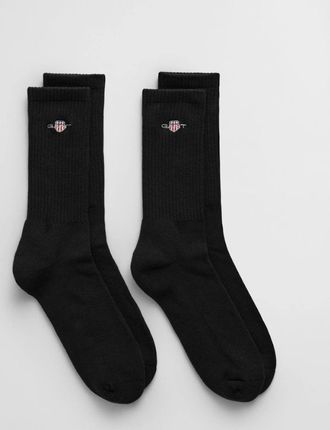 GANT Mens GANT Mens Shield Sport Socks 2-Pack - 5 Black - Size: UK6-8 eu40-42 us7-9