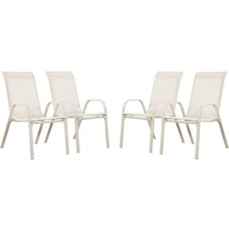 Habitat et Jardin Juego De 4 Sillas Jard&iacute;n Textileno cordoba - Phoenix - Crudo