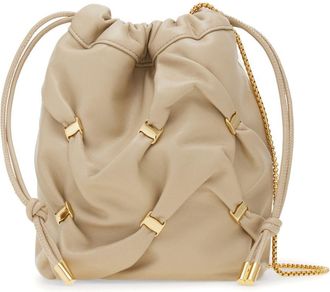 Ferragamo Borsa a secchiello in pelle mini - Toni neutri