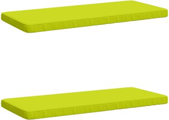vidaXL Cojines Para Banco De 2 Piezas Vught 2 Uds. 100% Poli&eacute;ster Vidaxl