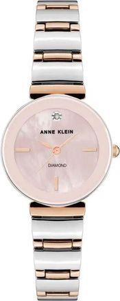 Anne Klein Womens Accented Pink Dial Watch