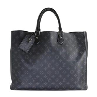 Louis Vuitton Pre-owned Tote Bags, female, Black, Size: ONE SIZE Pre-owned Monogram Eclipse Tote Bag