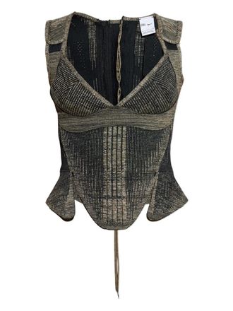 Nike V-neck lace-up top - Zwart