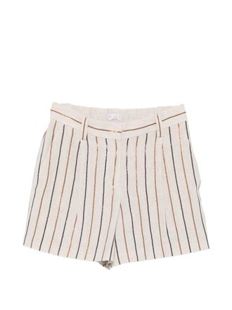 Brunello Cucinelli Brunello Cucinelli Striped Linen Shorts