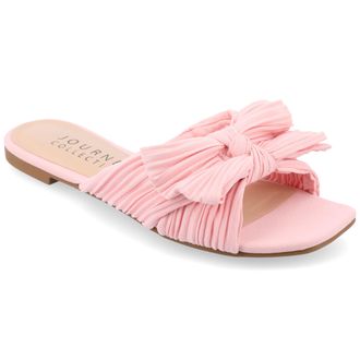 Journee Collection Women & apos;s Serlina Medium and Wide Width Flat Sandals